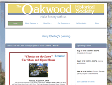 Tablet Screenshot of oakwoodhistory.org